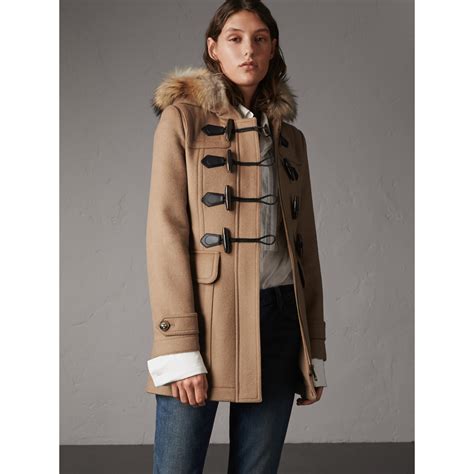 duffle-coat burberry|duffle coat Burberry femme.